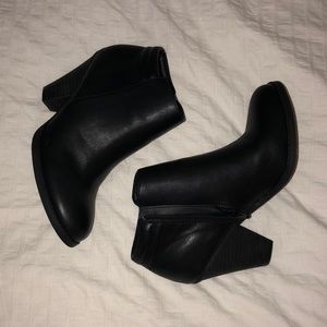 Black ankle booties